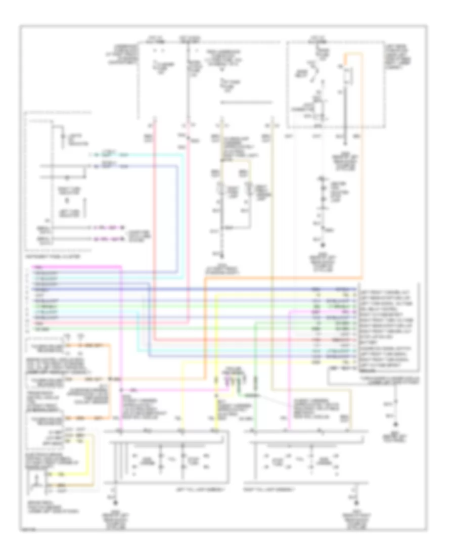 Exterior Lamps Wiring Diagram (2 of 2) for Cadillac SRX 2005