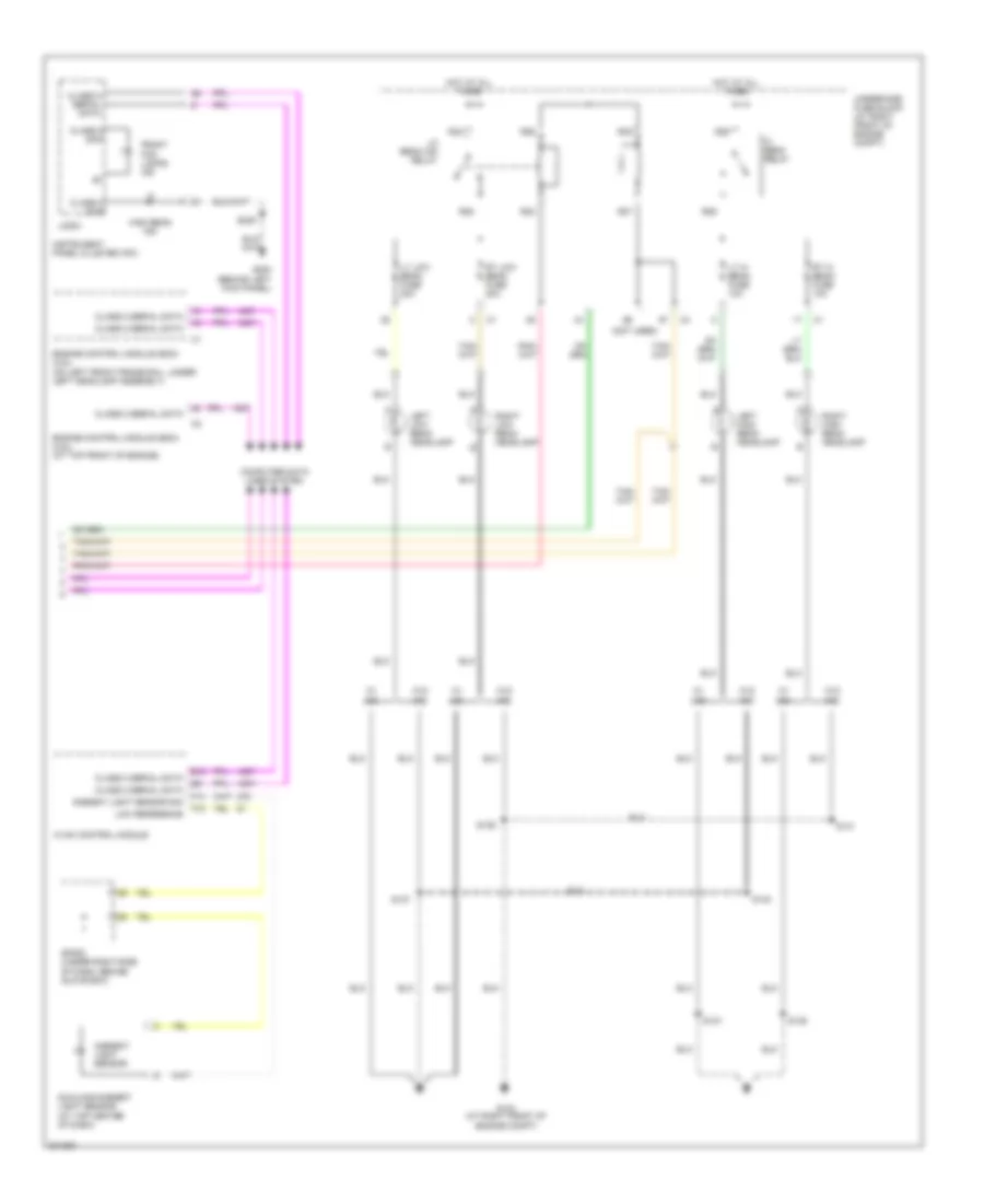 Headlights Wiring Diagram 2 of 2 for Cadillac SRX 2005