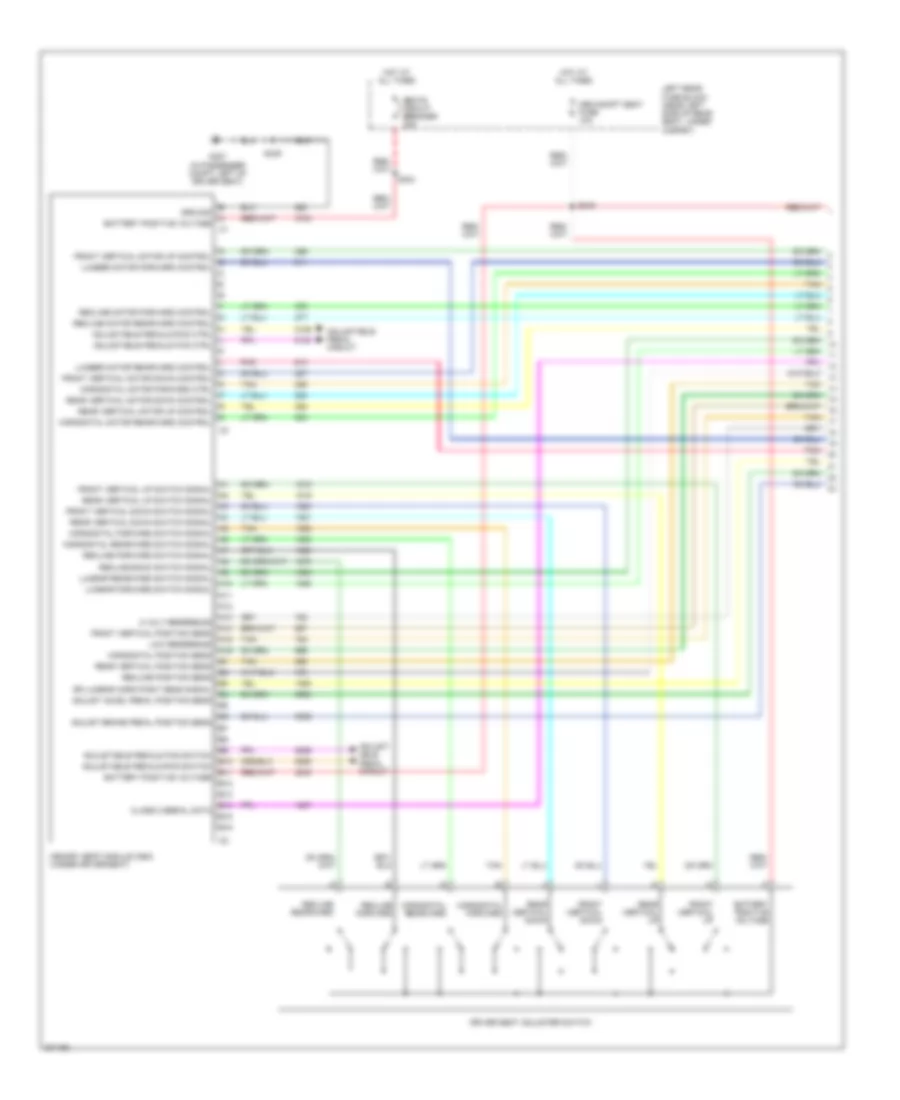 Memory Seat Wiring Diagram (1 of 2) for Cadillac SRX 2005