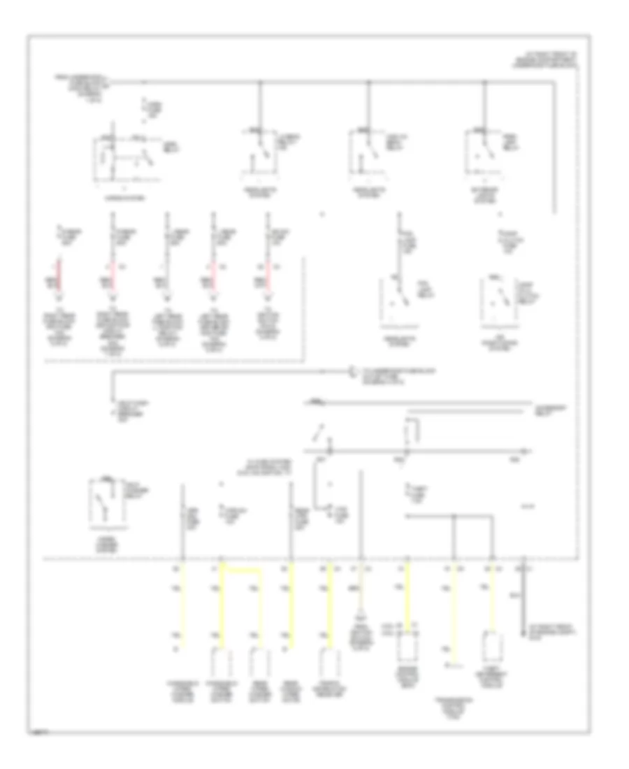 Power Distribution Wiring Diagram 3 of 8 for Cadillac SRX 2005