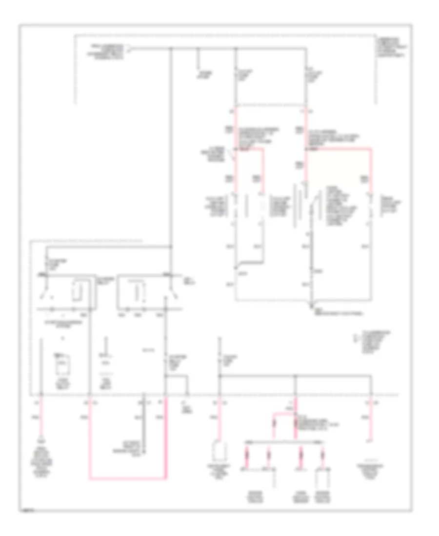 Power Distribution Wiring Diagram (4 of 8) for Cadillac SRX 2005