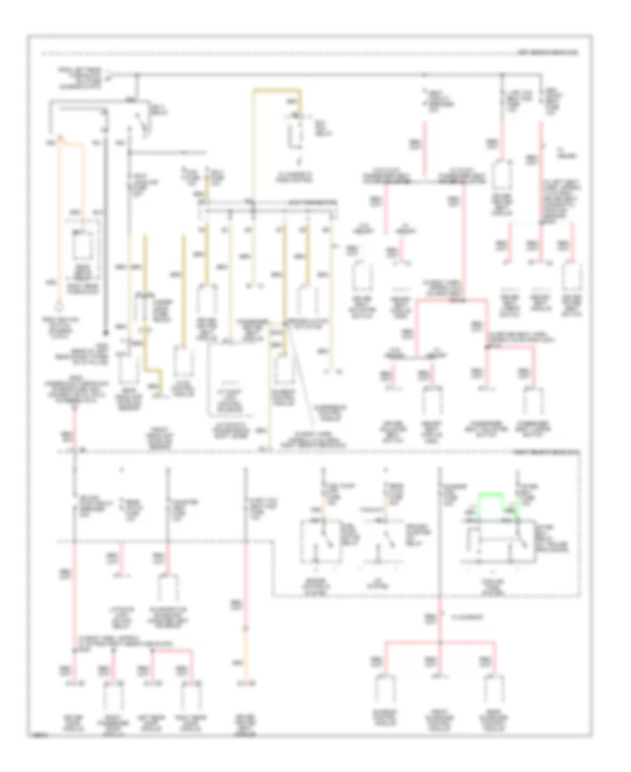 Power Distribution Wiring Diagram (7 of 8) for Cadillac SRX 2005