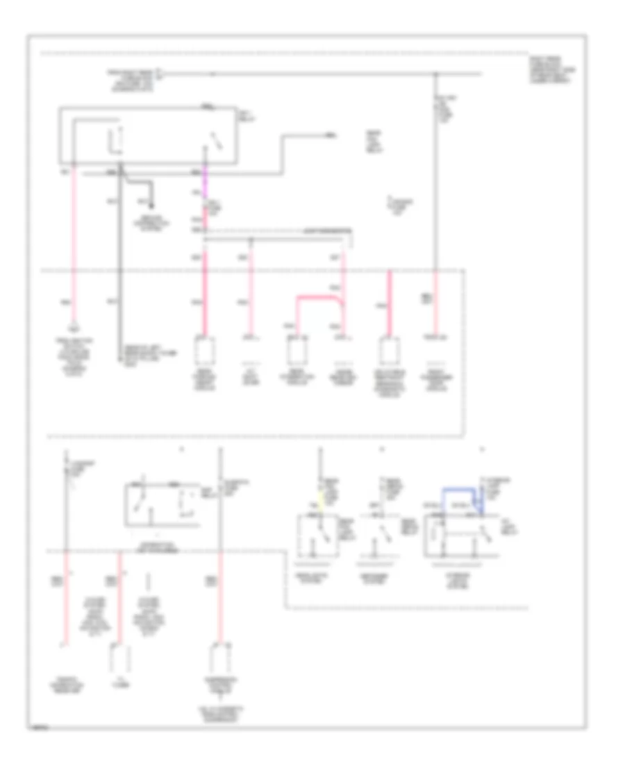 Power Distribution Wiring Diagram (8 of 8) for Cadillac SRX 2005