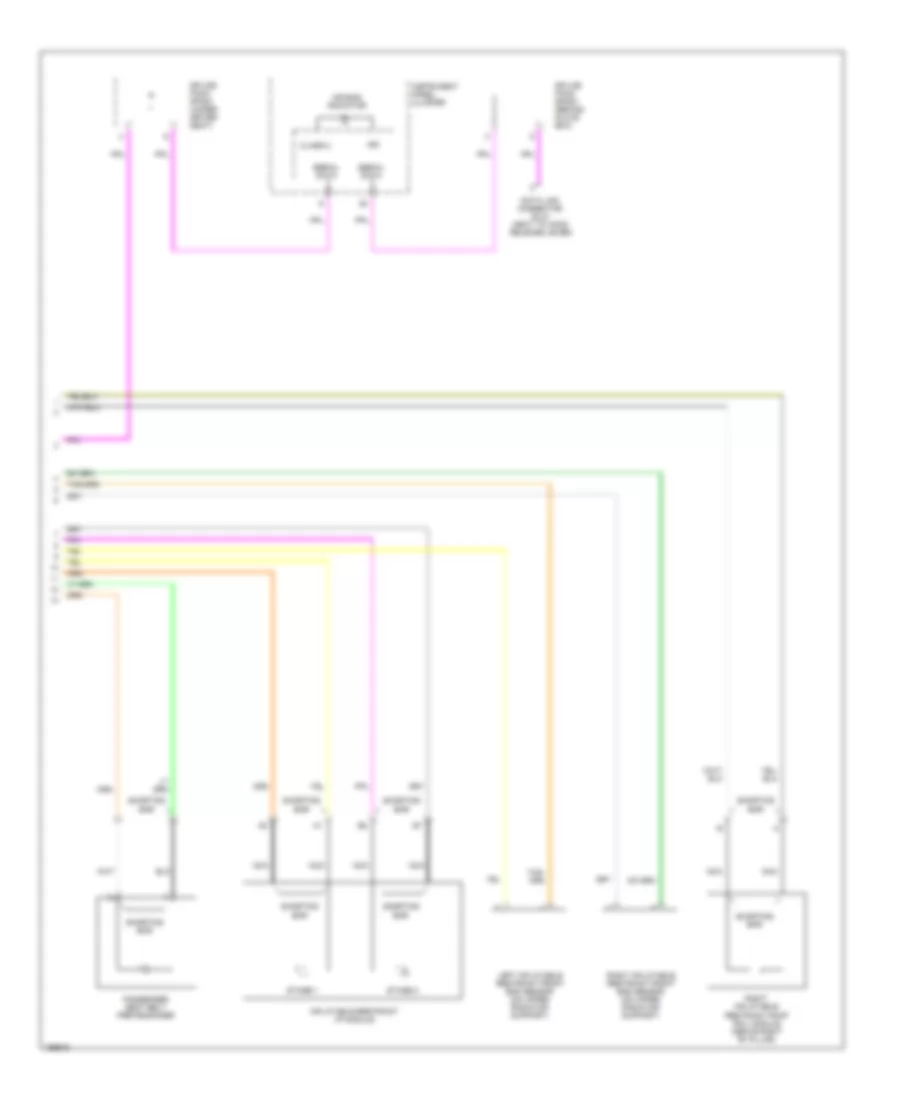 Supplemental Restraints Wiring Diagram (2 of 2) for Cadillac SRX 2005