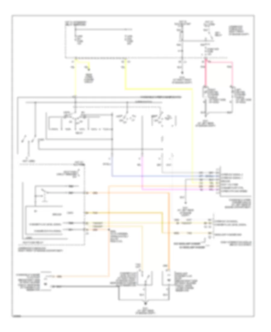 Передний Дворник/Шайба и Реактивная Схема Нагревателя Шайбы для Cadillac SRX 2005