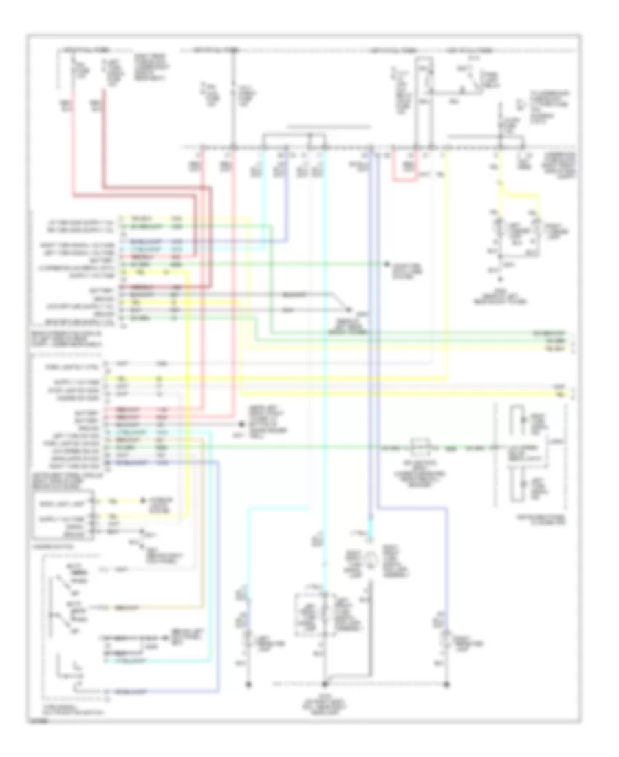 Exterior Lamps Wiring Diagram 1 of 2 for Cadillac STS 2005