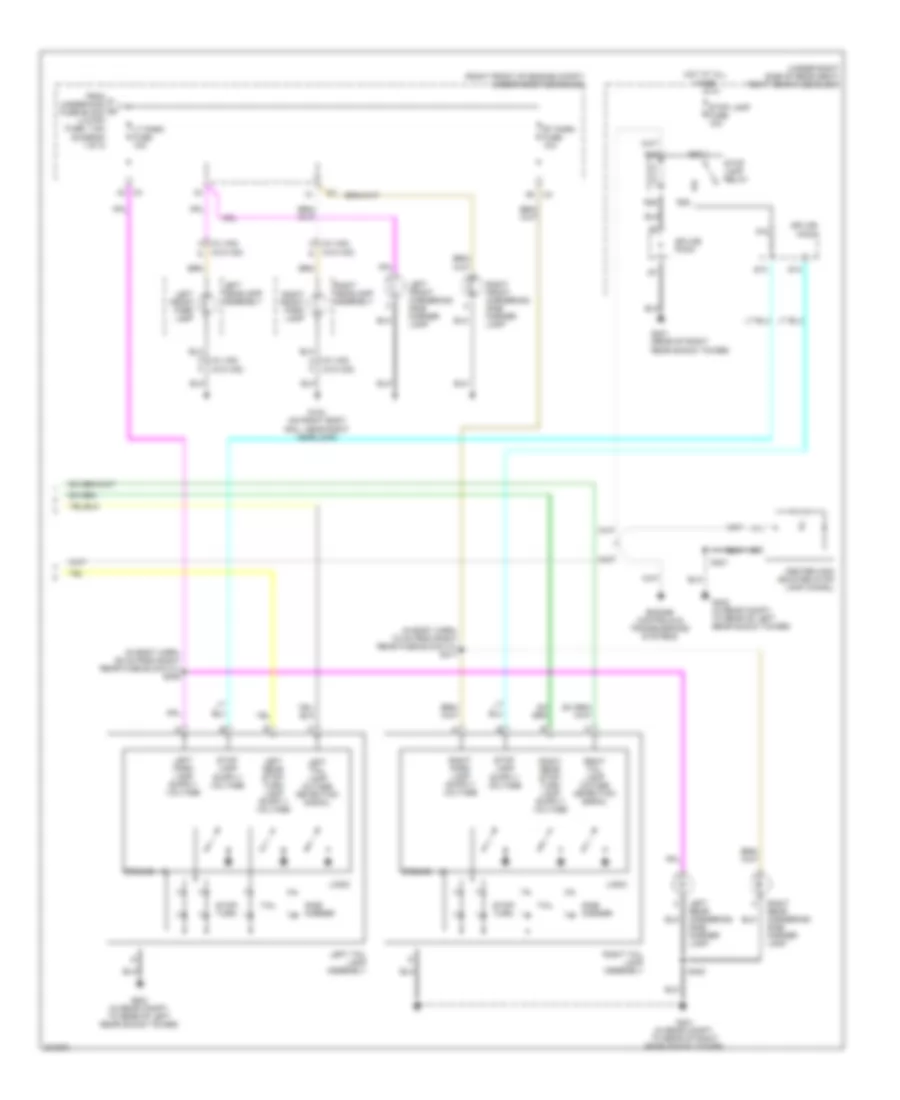 Exterior Lamps Wiring Diagram 2 of 2 for Cadillac STS 2005