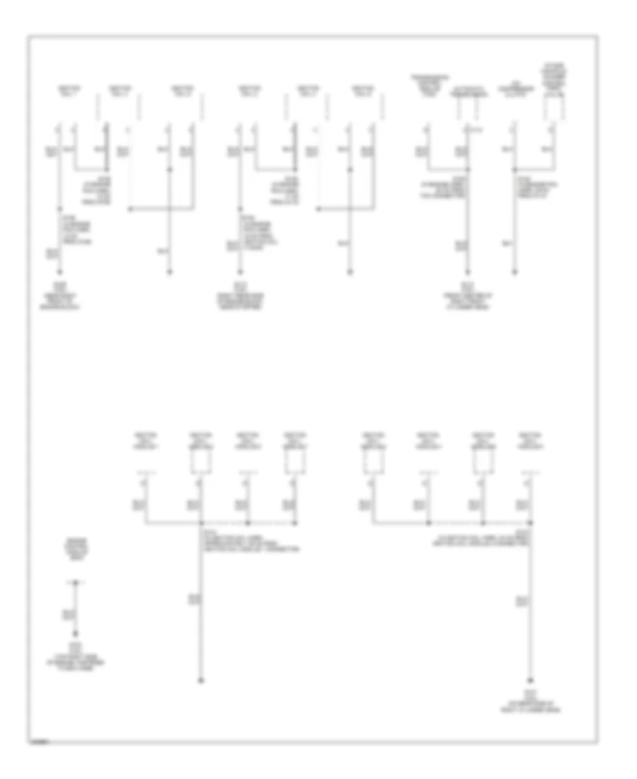 Ground Distribution Wiring Diagram (5 of 5) for Cadillac STS 2005