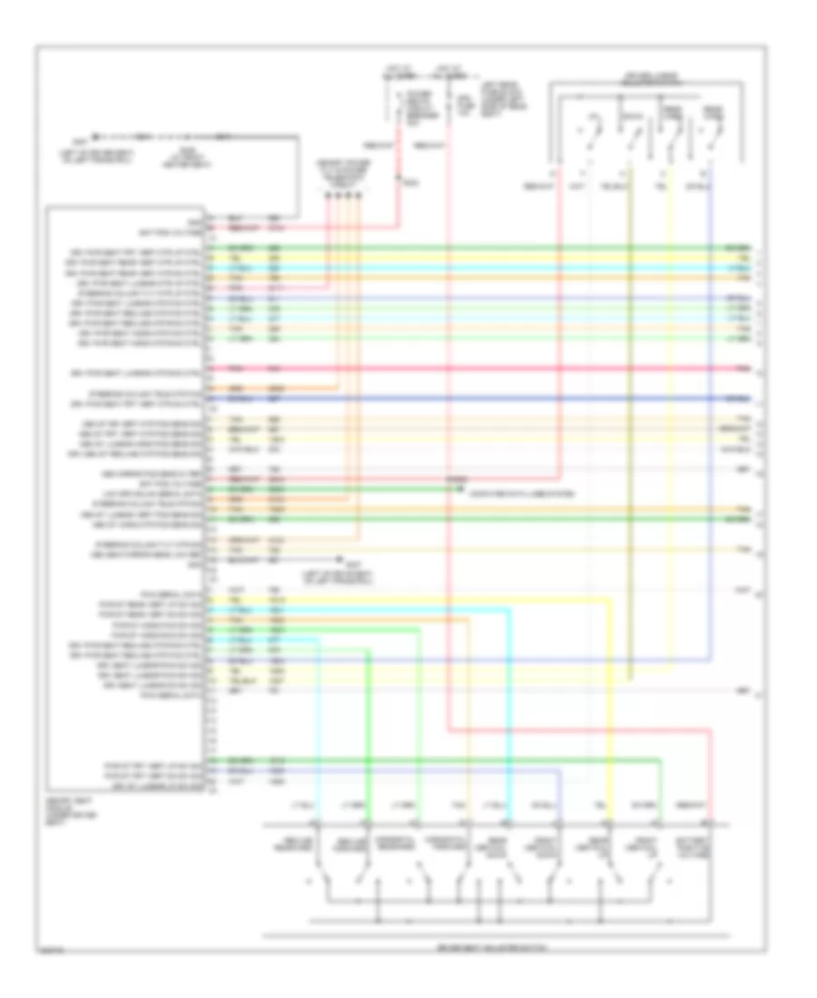 Memory Seat Wiring Diagram 1 of 2 for Cadillac STS 2005