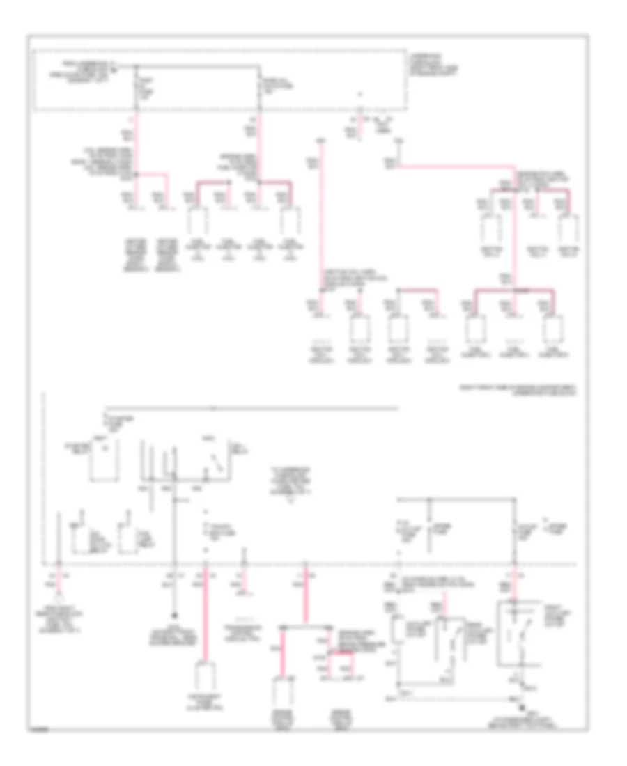 Power Distribution Wiring Diagram 3 of 7 for Cadillac STS 2005