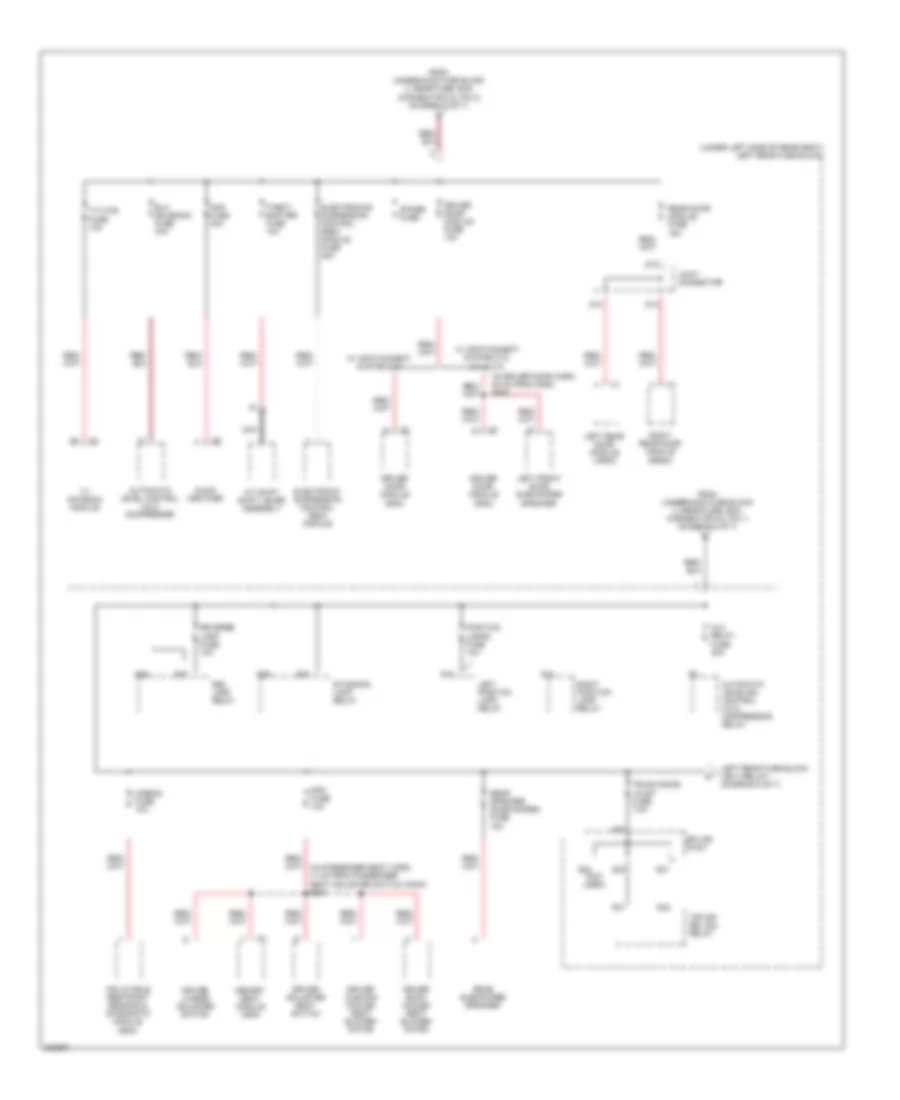 Power Distribution Wiring Diagram (5 of 7) for Cadillac STS 2005