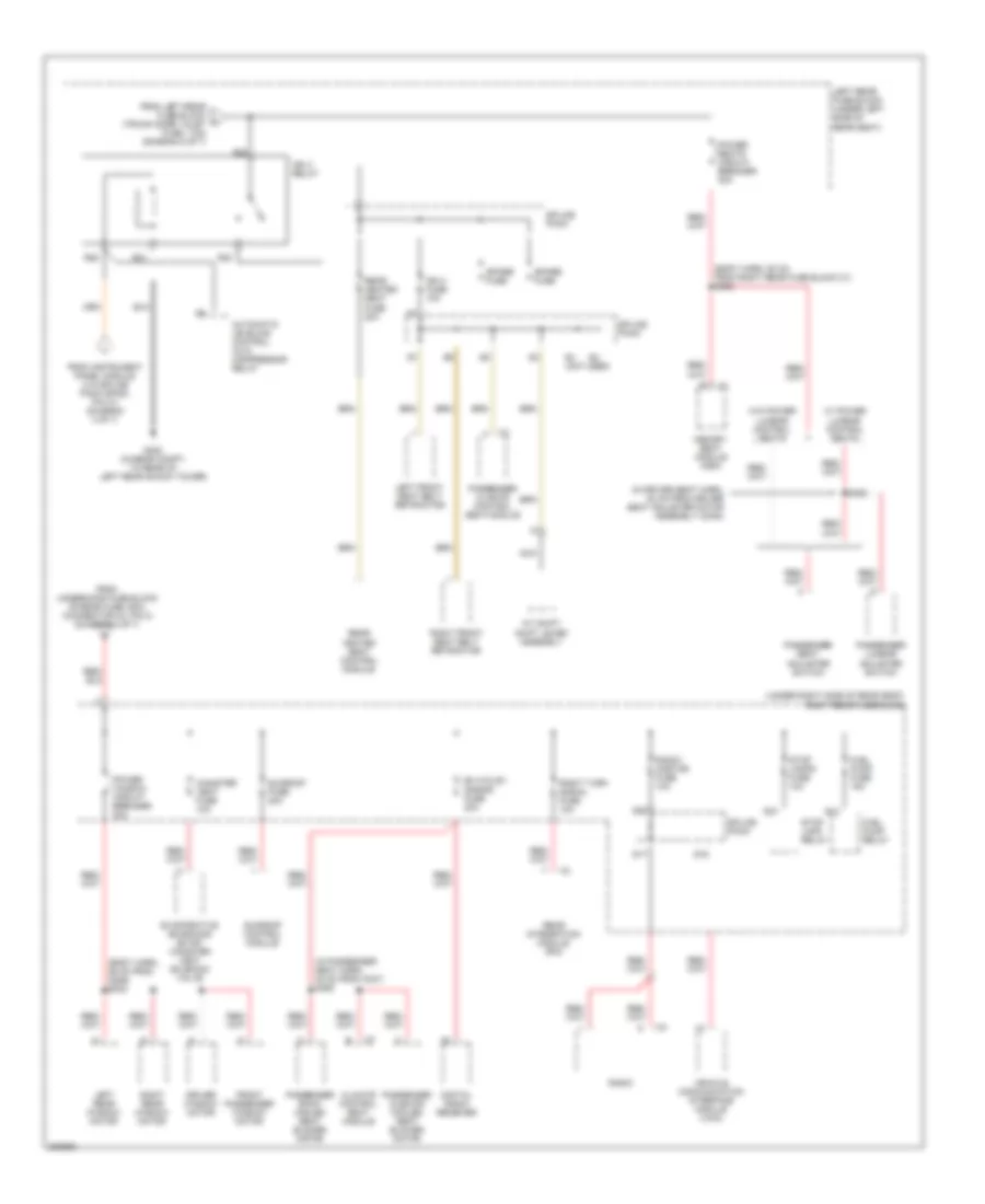 Power Distribution Wiring Diagram (6 of 7) for Cadillac STS 2005