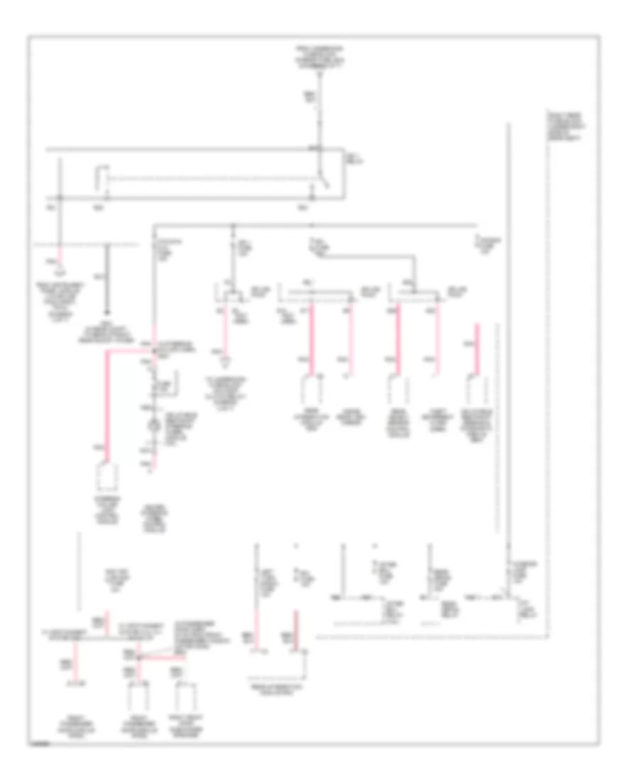 Power Distribution Wiring Diagram (7 of 7) for Cadillac STS 2005