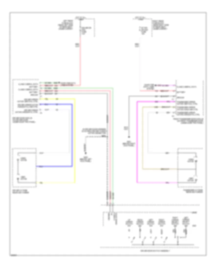 Power Mirrors Wiring Diagram for Cadillac STS 2005