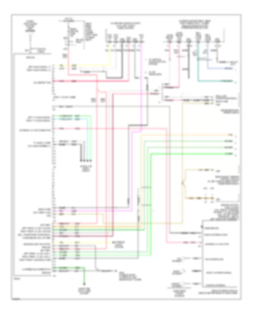 Radio Wiring Diagram Base 1 of 2 for Cadillac STS 2005