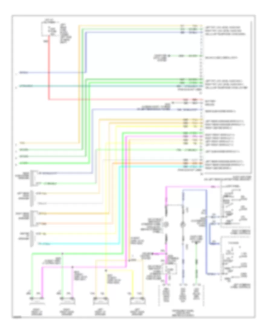 Radio Wiring Diagram, Base (2 of 2) for Cadillac STS 2005