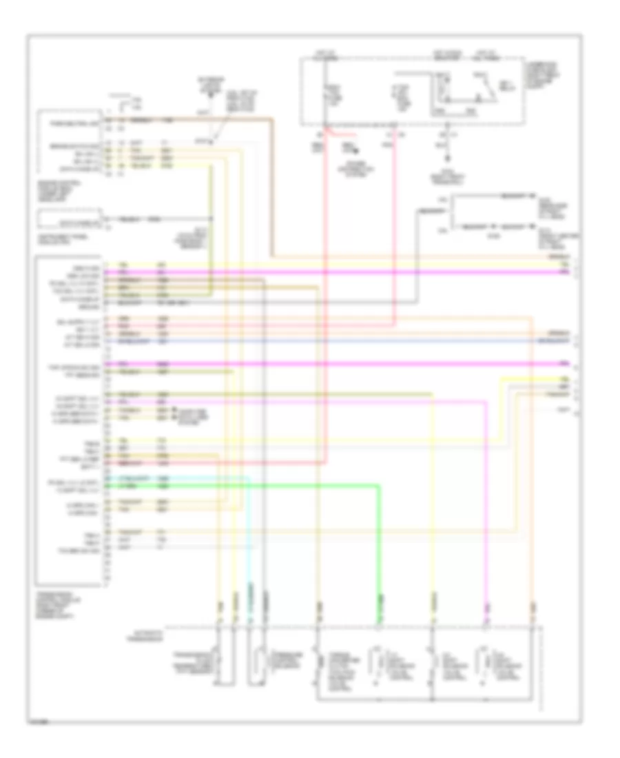 Transmission Wiring Diagram 1 of 2 for Cadillac STS 2005