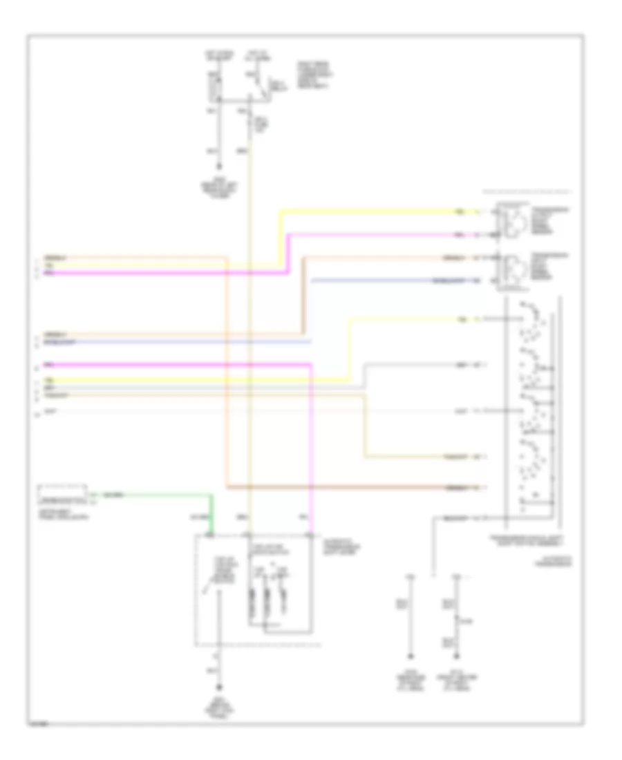 Transmission Wiring Diagram (2 of 2) for Cadillac STS 2005