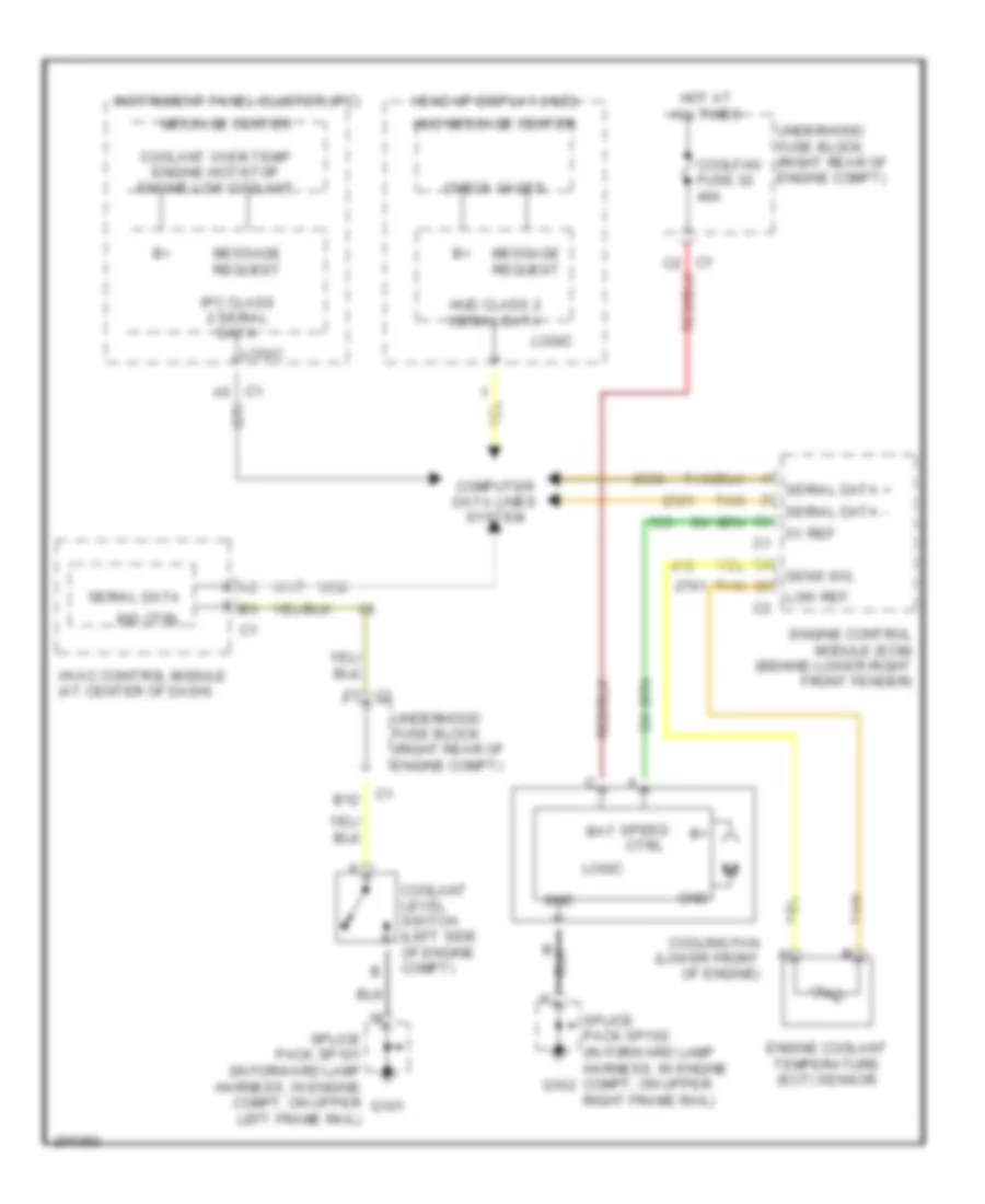 Cooling Fan Wiring Diagram for Cadillac XDiscovery 2005