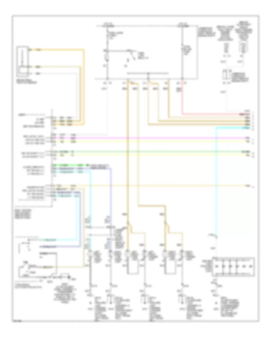 Exterior Lamps Wiring Diagram (1 of 2) for Cadillac XLR 2005