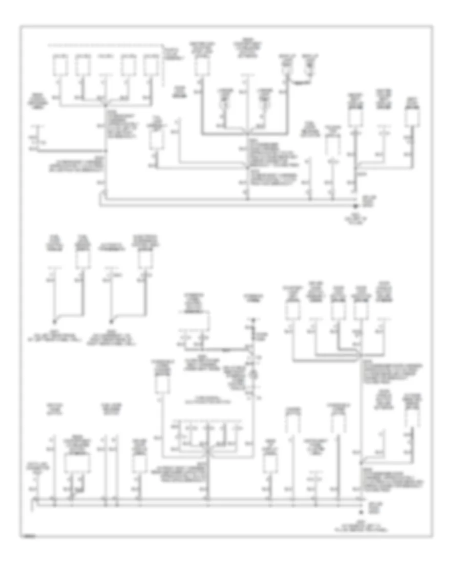 Ground Distribution Wiring Diagram 2 of 3 for Cadillac XDiscovery 2005