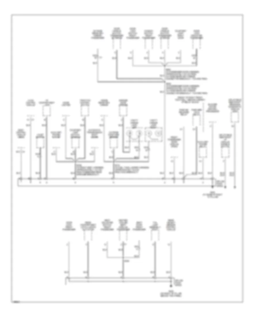Ground Distribution Wiring Diagram 3 of 3 for Cadillac XDiscovery 2005