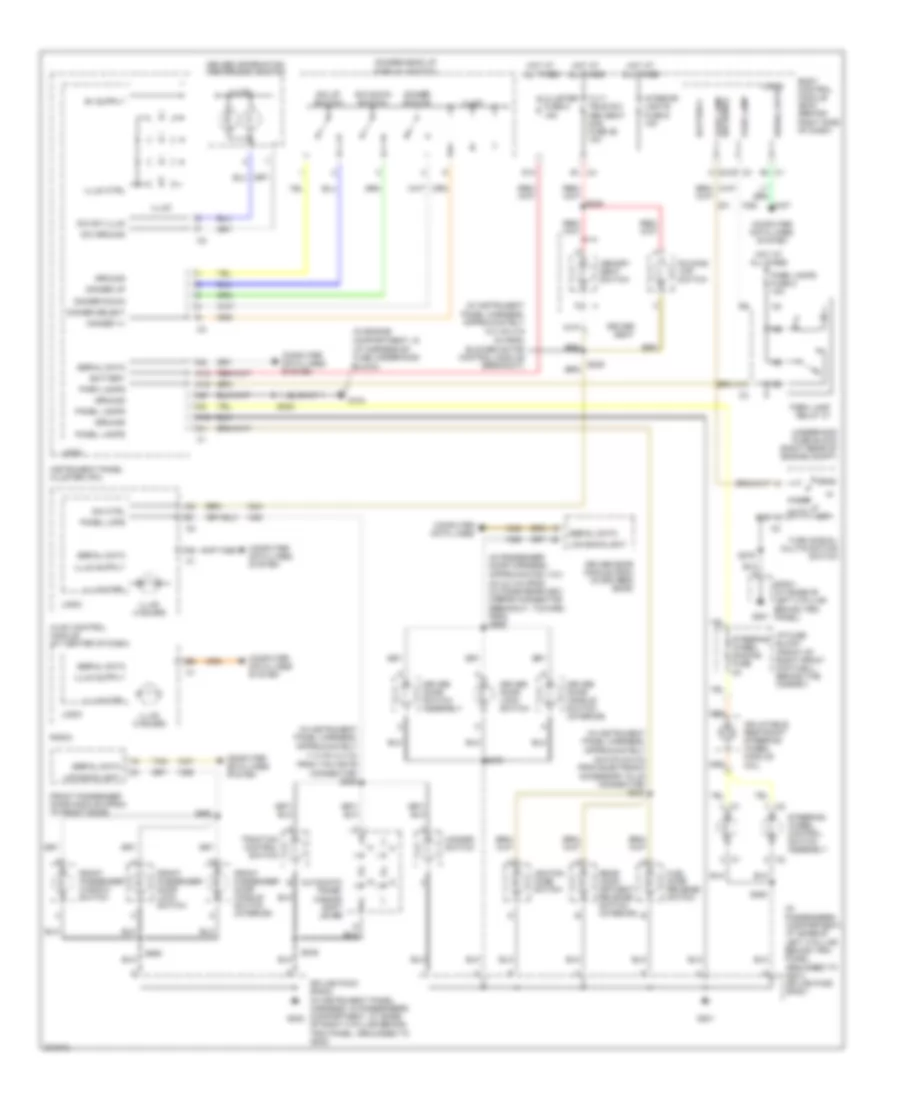 Instrument Illumination Wiring Diagram for Cadillac XDiscovery 2005