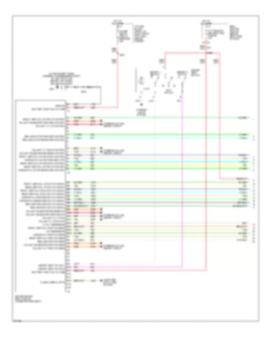 Driver s Memory Seat Wiring Diagram 1 of 2 for Cadillac XDiscovery 2005