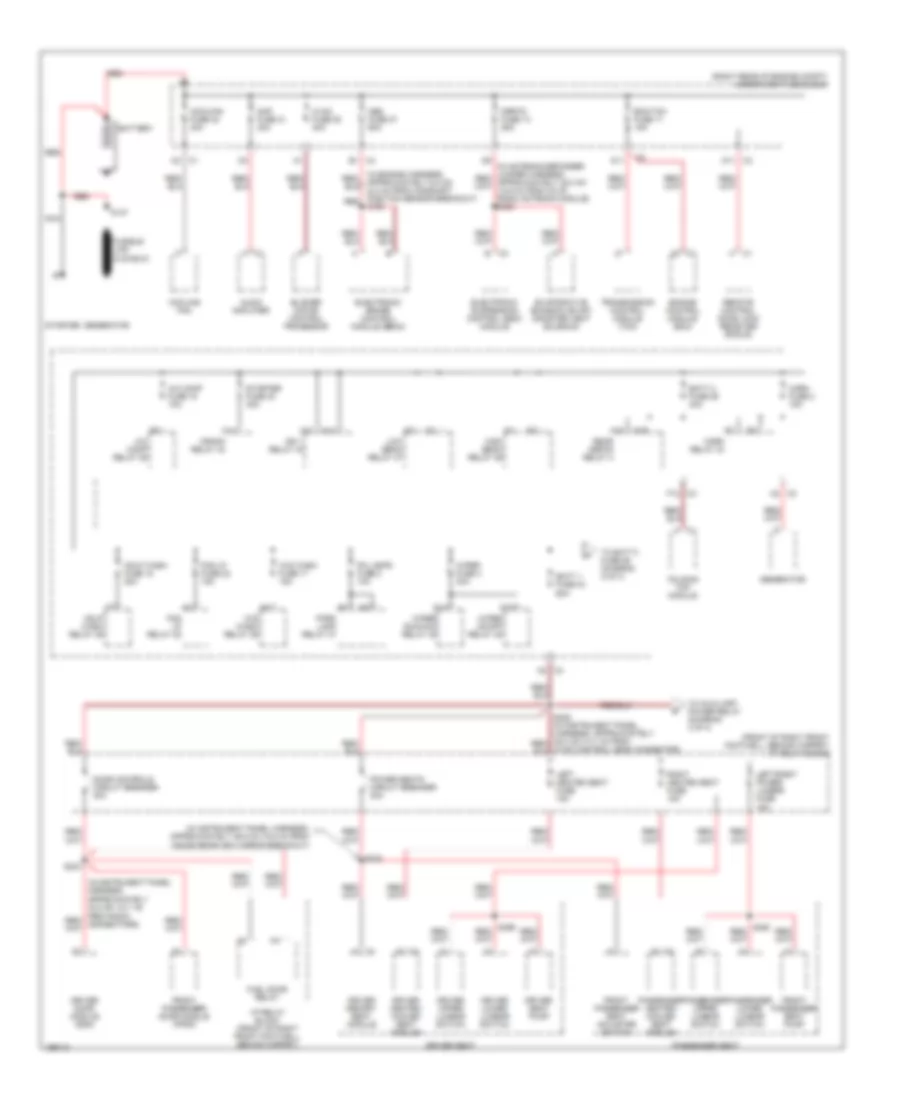 Power Distribution Wiring Diagram 1 of 4 for Cadillac XDiscovery 2005