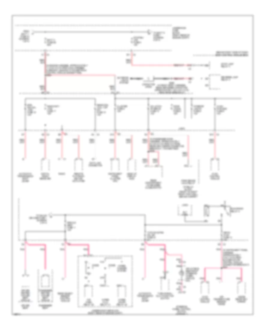 Power Distribution Wiring Diagram 2 of 4 for Cadillac XDiscovery 2005