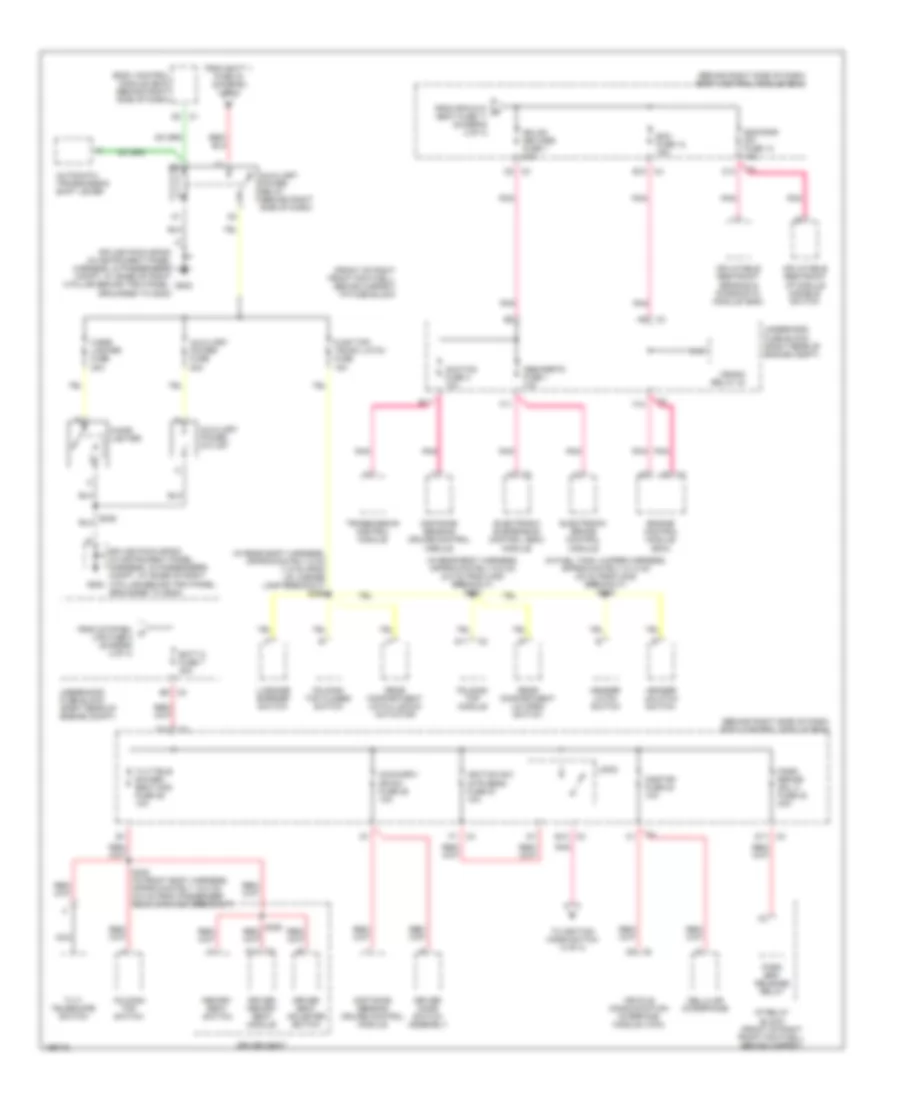 Power Distribution Wiring Diagram 3 of 4 for Cadillac XDiscovery 2005