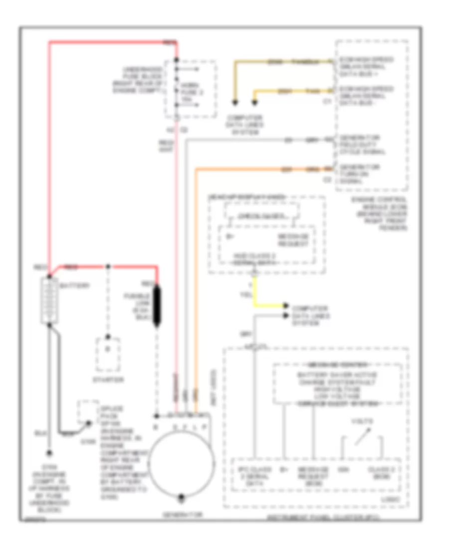 Charging Wiring Diagram for Cadillac XDiscovery 2005