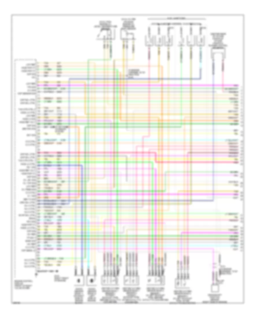 3 6L VIN 7 Engine Performance Wiring Diagram 1 of 4 for Cadillac CTS 2006