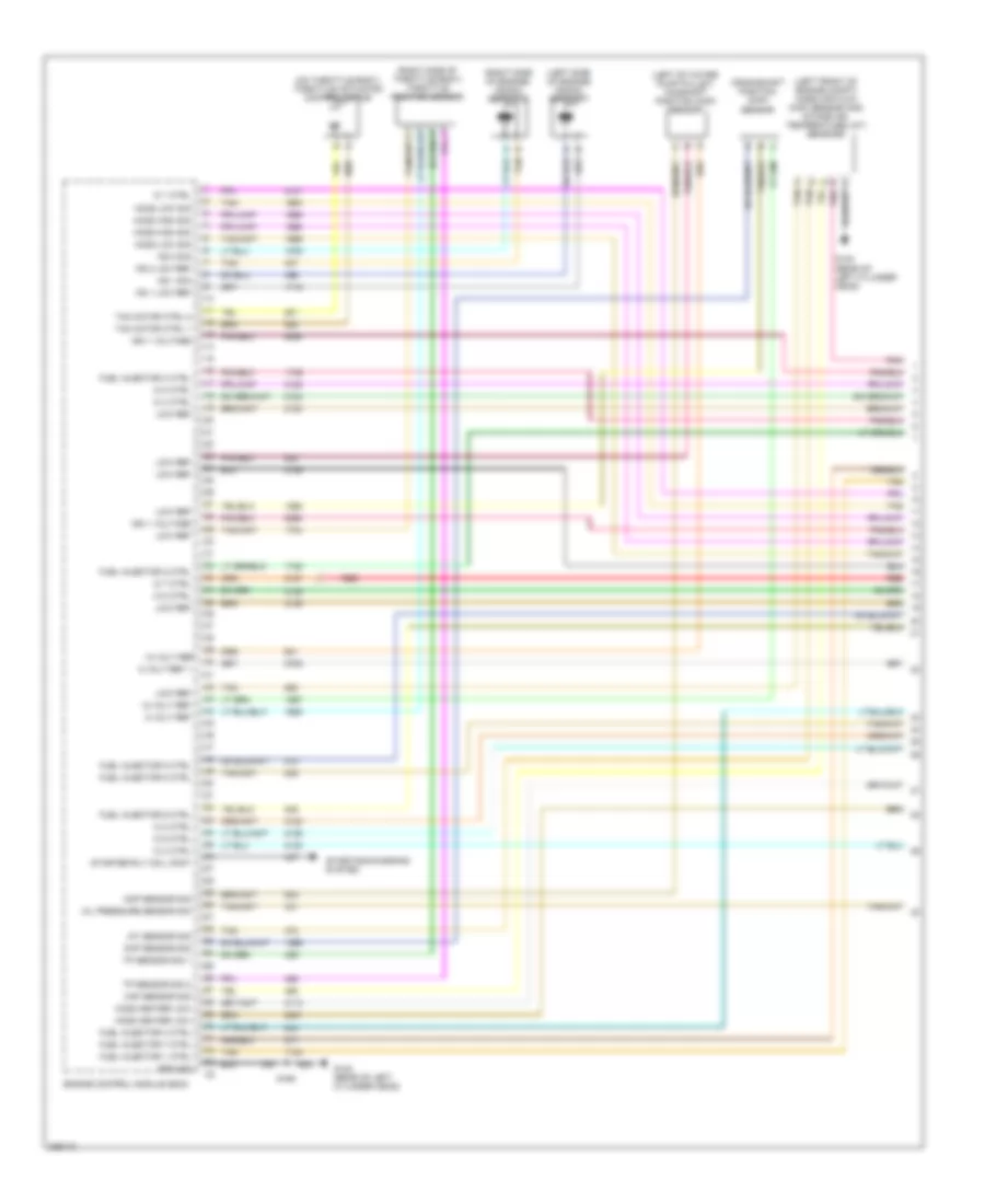 6.0L VIN U, Engine Performance Wiring Diagram (1 of 5) for Cadillac CTS 2006