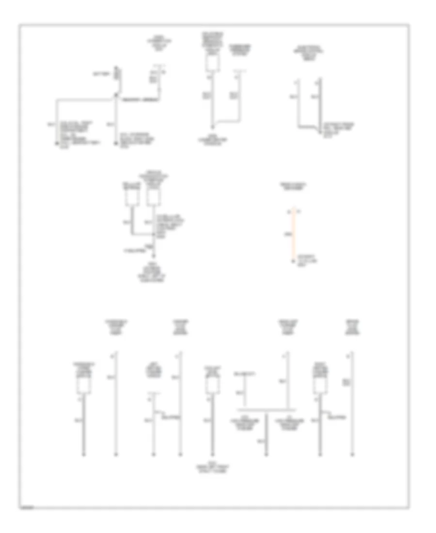 Ground Distribution Wiring Diagram 1 of 5 for Cadillac CTS 2006