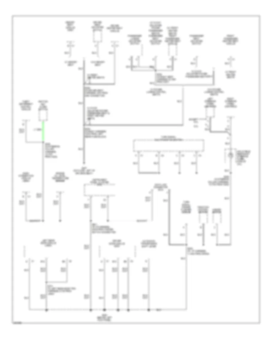 Ground Distribution Wiring Diagram 3 of 5 for Cadillac CTS 2006