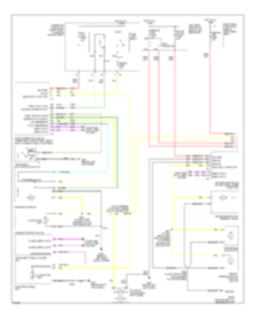 Instrument Illumination Wiring Diagram 1 of 2 for Cadillac CTS 2006