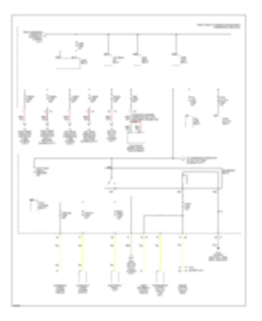 Power Distribution Wiring Diagram 2 of 7 for Cadillac CTS 2006