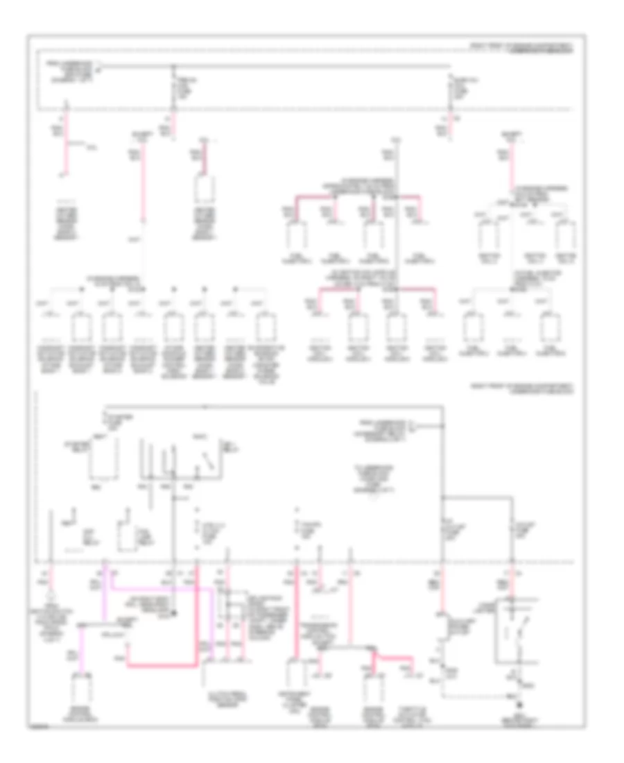 Power Distribution Wiring Diagram (3 of 7) for Cadillac CTS 2006