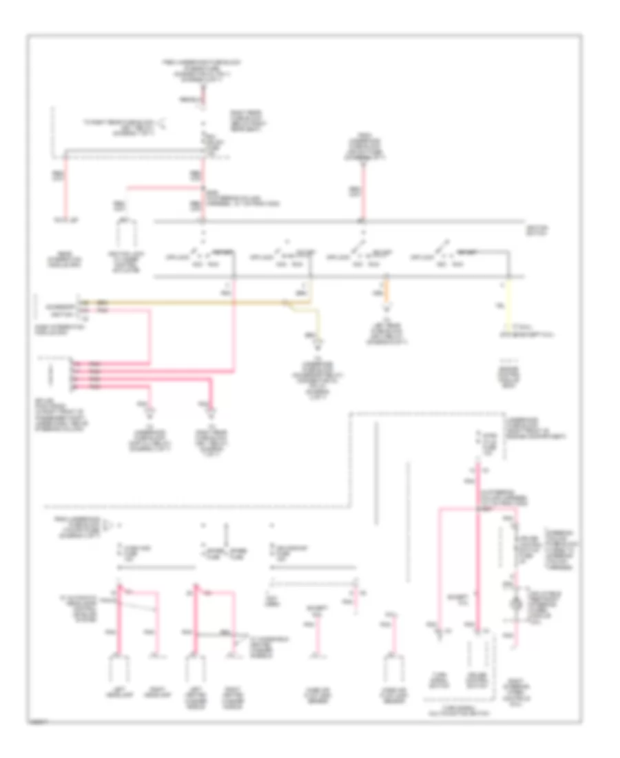 Power Distribution Wiring Diagram 4 of 7 for Cadillac CTS 2006