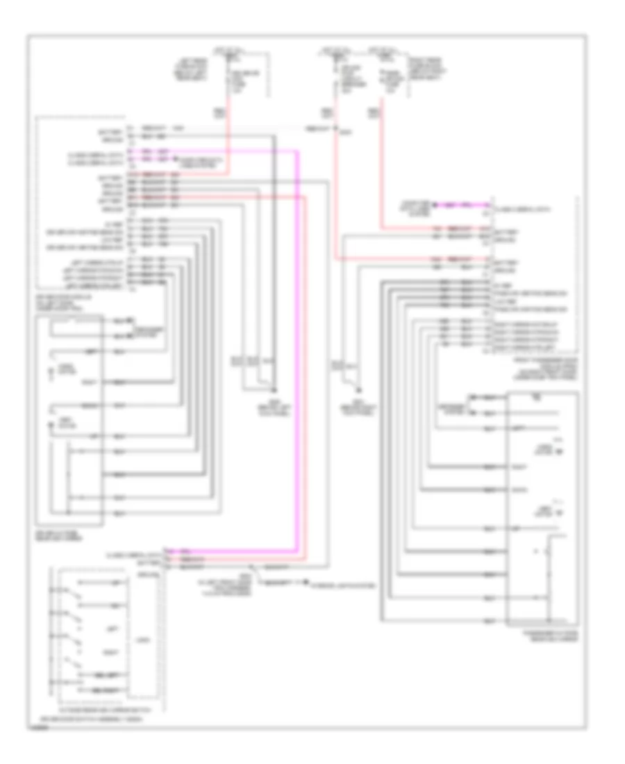 Power Mirrors Wiring Diagram for Cadillac CTS 2006