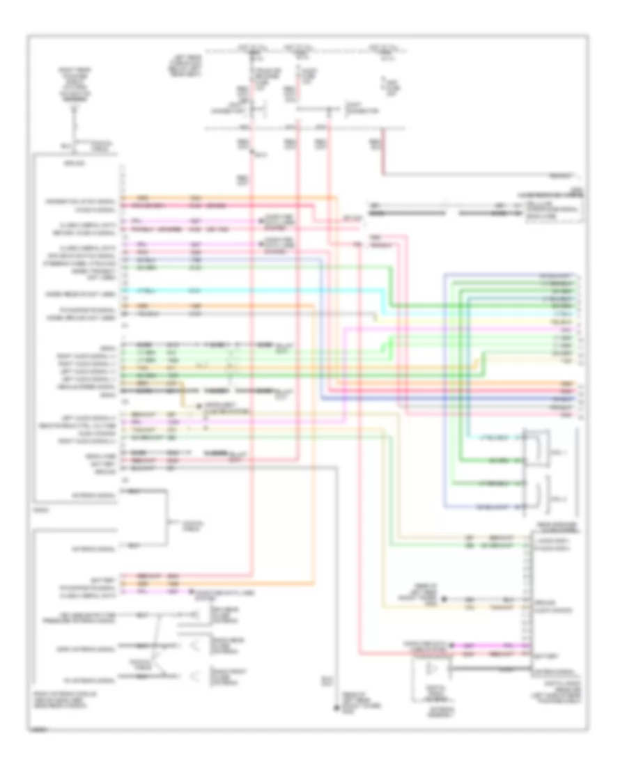 7-Speaker System Wiring Diagram, Luxury (1 of 2) for Cadillac CTS 2006