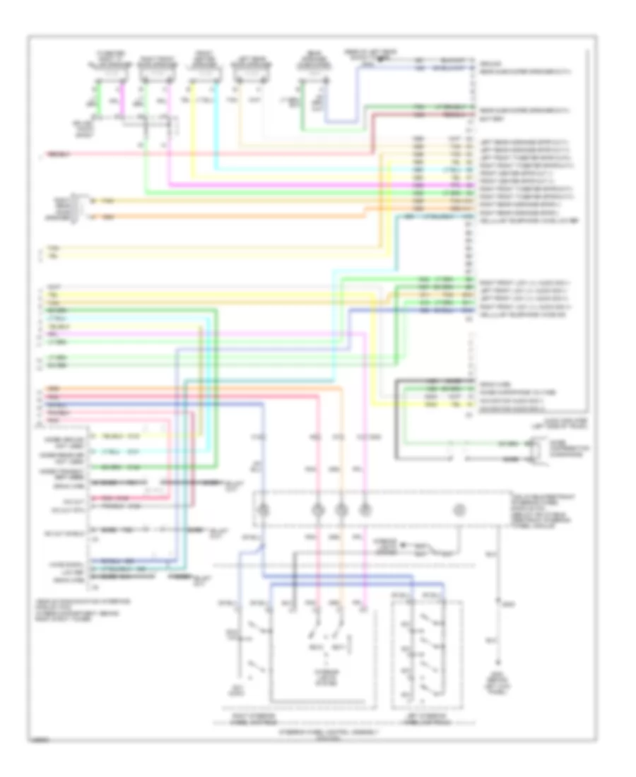 8-Speaker System Wiring Diagram, Base (2 of 2) for Cadillac CTS 2006