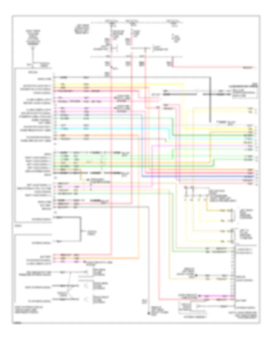 8-Speaker System Wiring Diagram, Luxury (1 of 2) for Cadillac CTS 2006