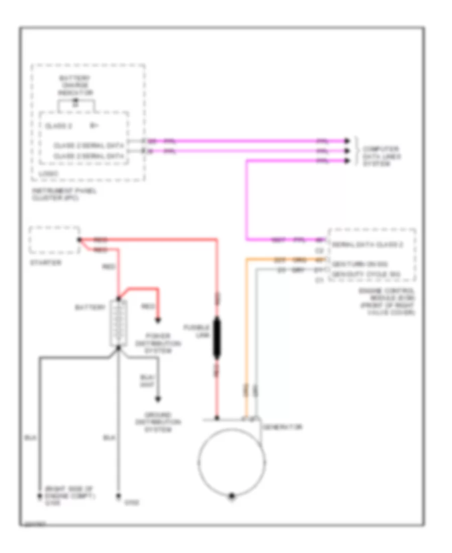 2 8L VIN T Charging Wiring Diagram for Cadillac CTS 2006