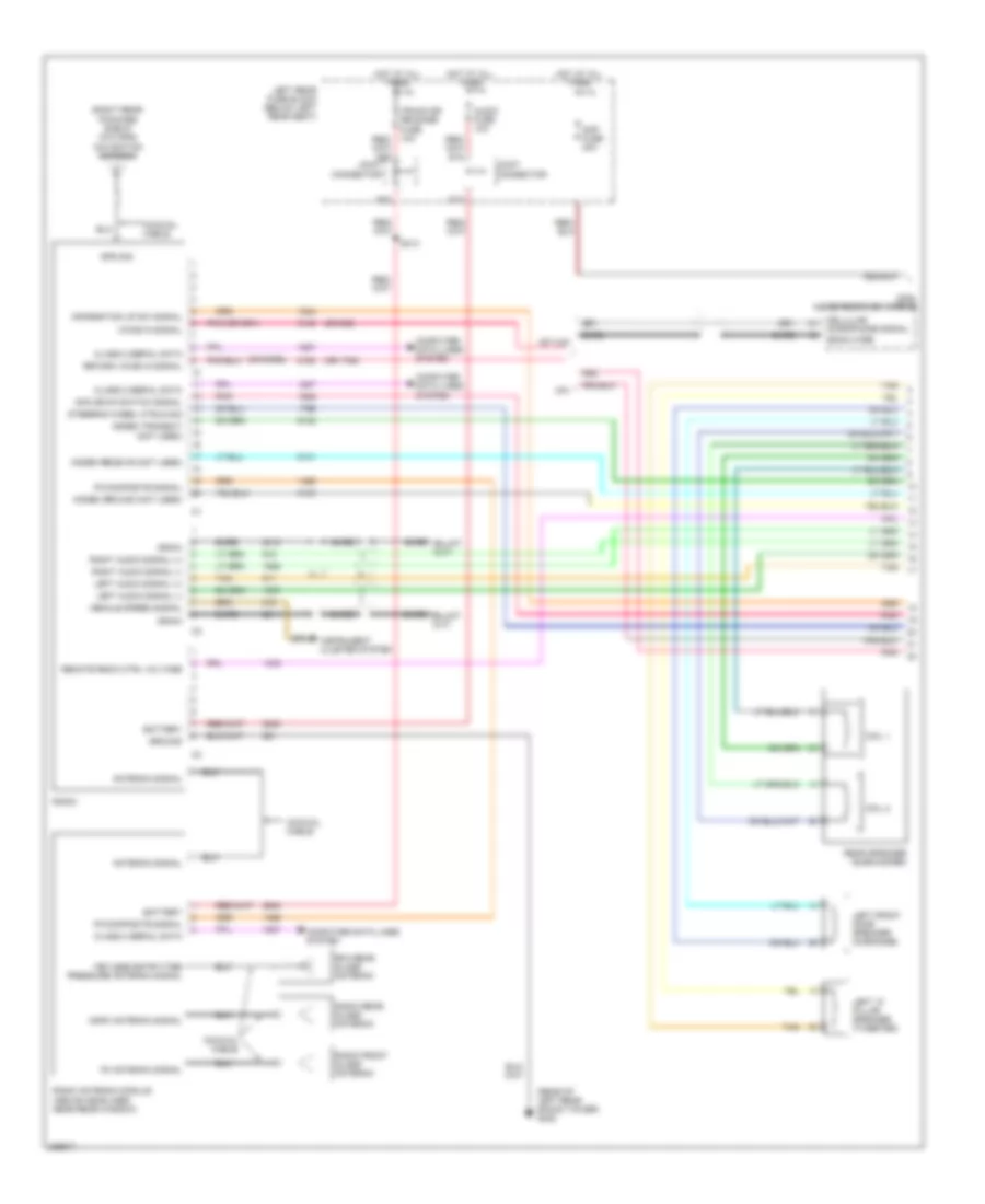7 Speaker System Wiring Diagram Base 1 of 2 for Cadillac CTS V 2006