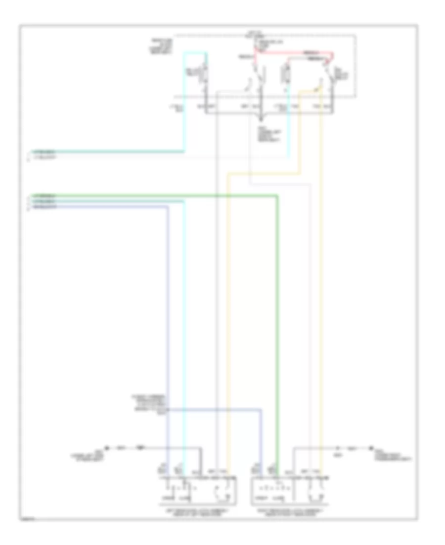 Forced Entry Wiring Diagram Except Hearse  Limousine 2 of 2 for Cadillac DTS 2006