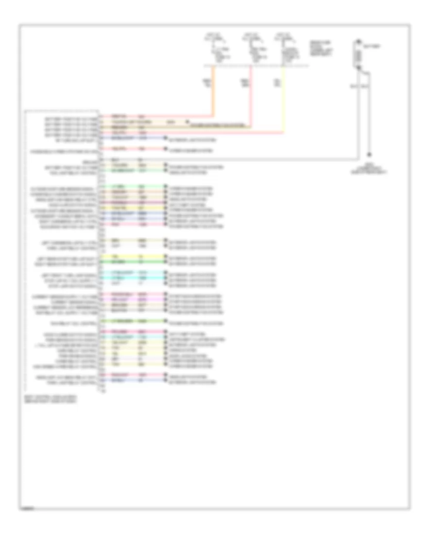 Body Control Modules Wiring Diagram 2 of 3 for Cadillac DTS 2006