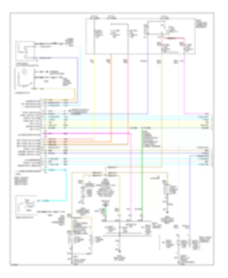 Exterior Lamps Wiring Diagram 1 of 2 for Cadillac DTS 2006