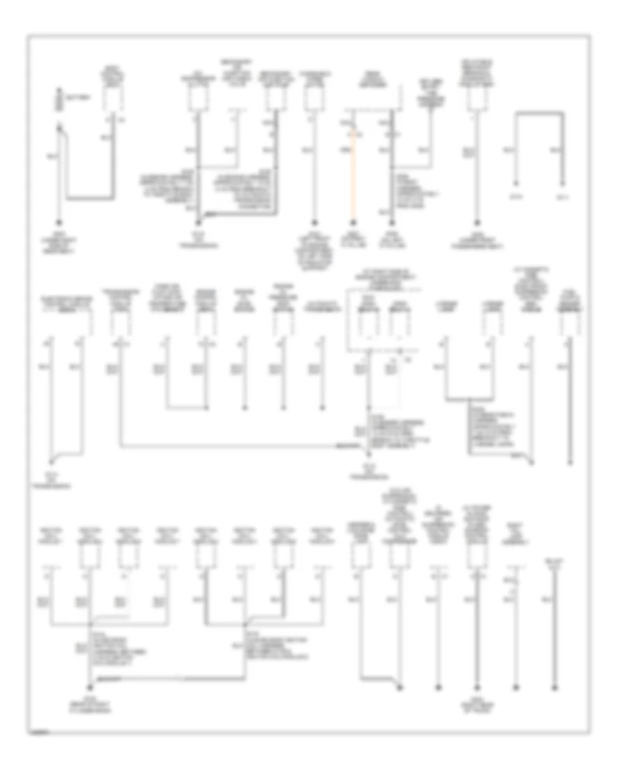 Ground Distribution Wiring Diagram 1 of 4 for Cadillac DTS 2006